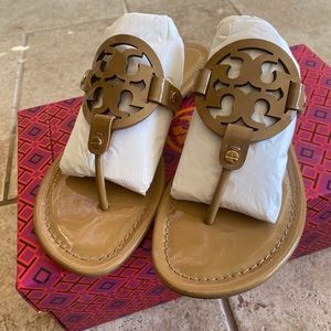 Tory Burch Miller Sandals in Sand Size 8.5